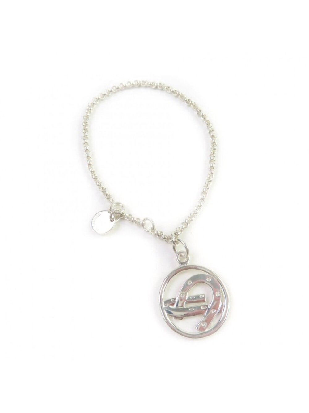Hermes 925 Horseshoe Bracelet Lolo Chain Silver